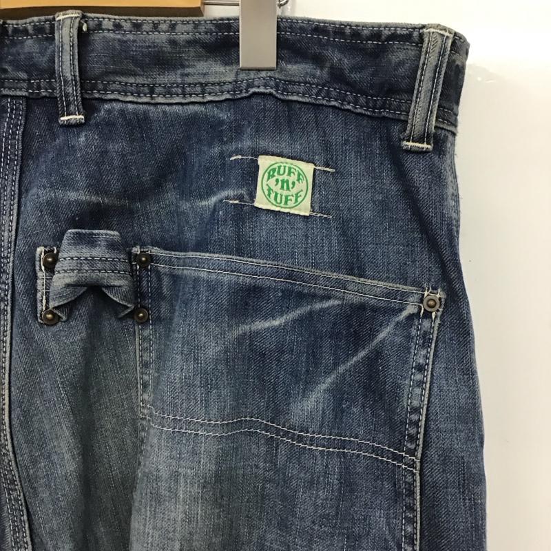 ラフンタフ Ruff n Tuff パンツ デニム、ジーンズ デニムパンツ ワイドパンツ カジュアルパンツ カーゴパンツ hectic masterpiece L ロゴ、文字 インディゴ / インディゴ /  メンズ USED 古着 中古 10149288
