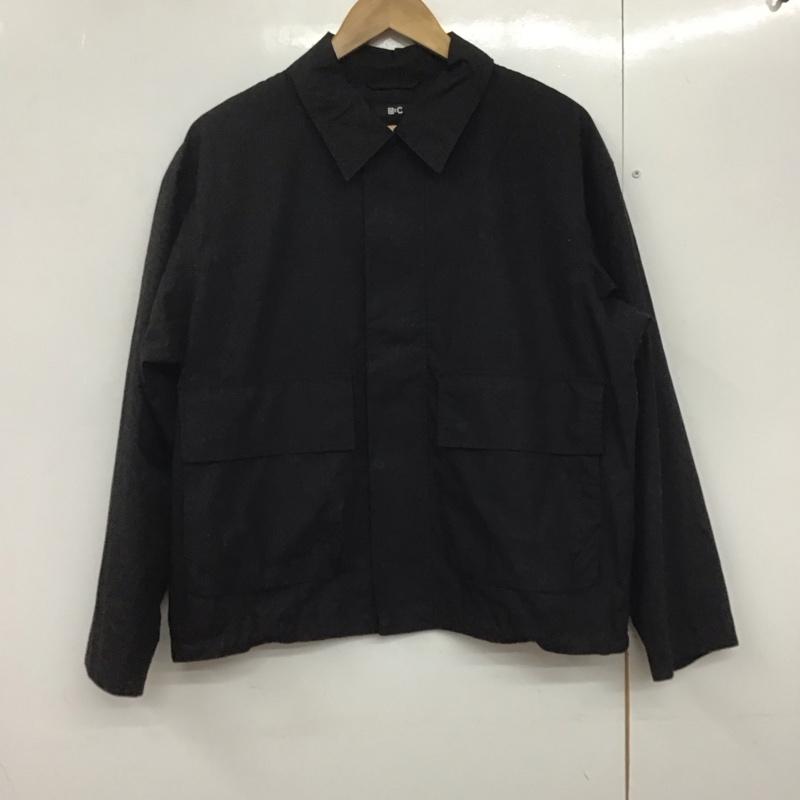 ユニクロ UNIQLO ジャケット、上着 ジャケット、ブレザー 311-475403 ショートブルゾン カラージャケット アウター M 無地 黒 / ブラック /  メンズ USED 古着 中古 10140723