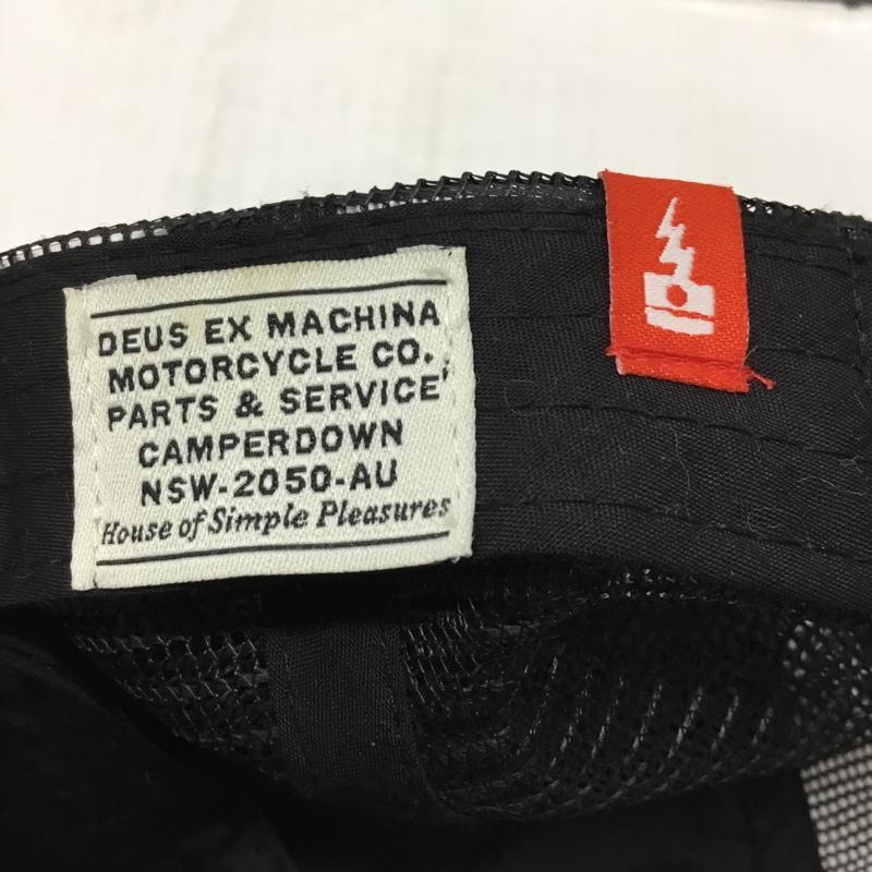 デウスエクスマキナ DEUS EX MACHINA 帽子 キャップ NSW-2050-AU メッシュキャップ ロゴ、文字 黒 / ブラック /  メンズ USED 古着 中古 10119947