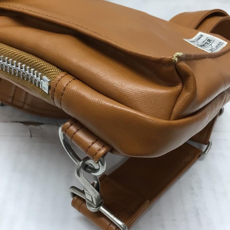 ポーター PORTER ボディバッグ ボディバッグ ワンショルダー SLING SHOULDER BAG FREE STYLE ロゴ、文字 キャメル / キャメル /  メンズ USED 古着 中古 10110586