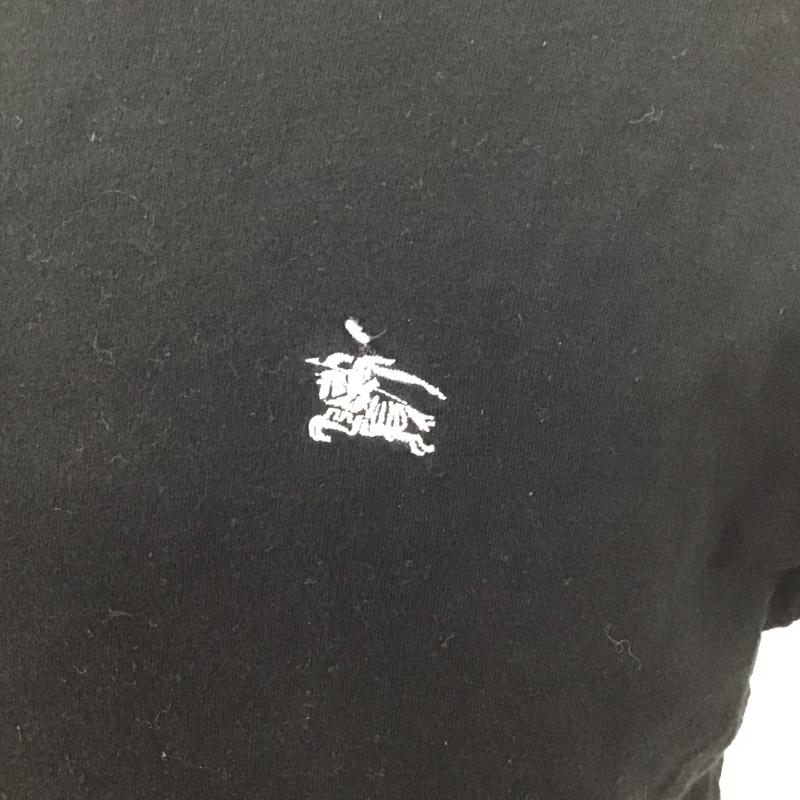 バーバリーブラックレーベル BURBERRY BLACK LABEL Tシャツ 半袖 BMV10-628-09 クルーネック 2 ワンポイント 黒 / ブラック /  メンズ USED 古着 中古 10111855
