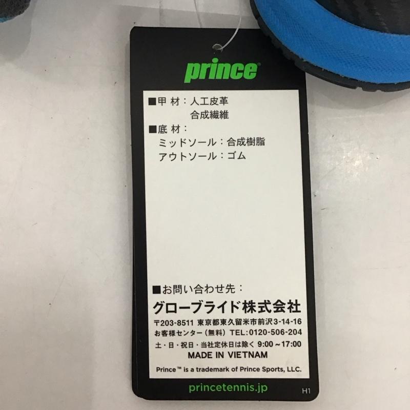プリンス Prince シューズ シューズ DPS853 オールコート用 テニス 20.0cm 無地 白 / ホワイト / X 青 / ブルー /  ボーイズ USED 古着 中古 10125203