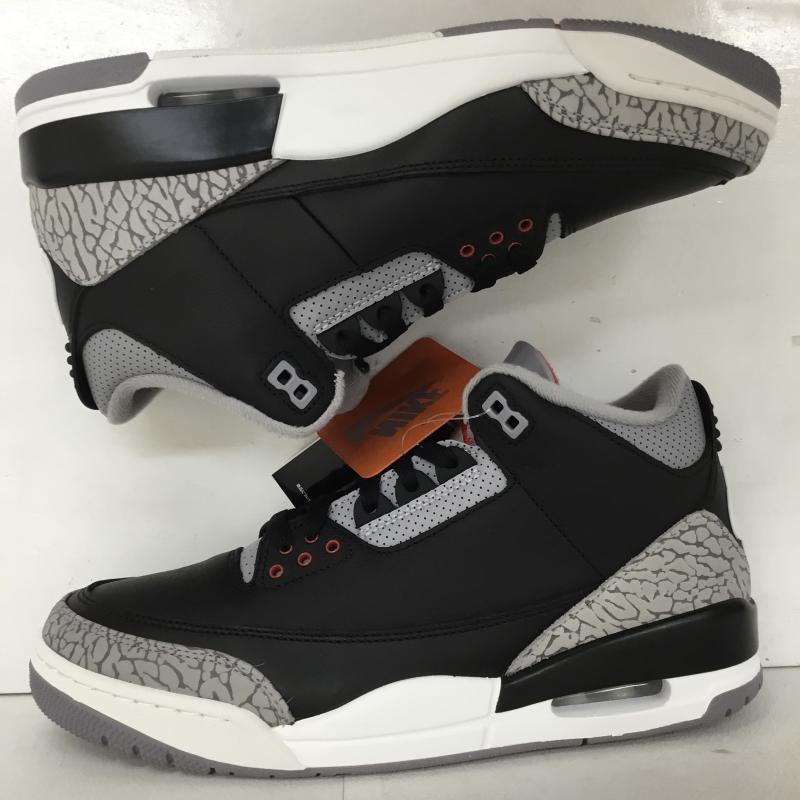 ナイキ NIKE スニーカー スニーカー DN3707-010 Air Jordan 3 Retro Black Cement 27.0cm  黒 / ブラック /  メンズ USED 古着 中古 10129381