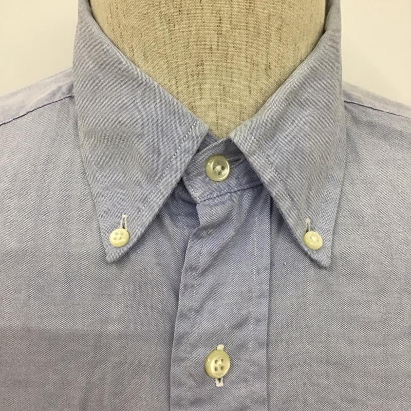 ラルフローレン RALPHLAUREN シャツ、ブラウス 長袖 長袖シャツ ボタンダウンシャツ カラーシャツ カジュアルシャツ L ロゴ、文字 水色 / ライトブルー /  メンズ USED 古着 中古 10106709