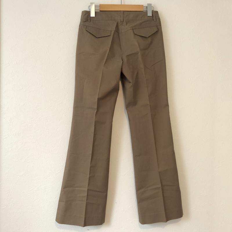 アナイ ANAYI パンツ スラックス センタープレス　ブーツカット 38 無地 カーキ / カーキ / X 茶 / ブラウン /  レディース USED 古着 中古 10031455