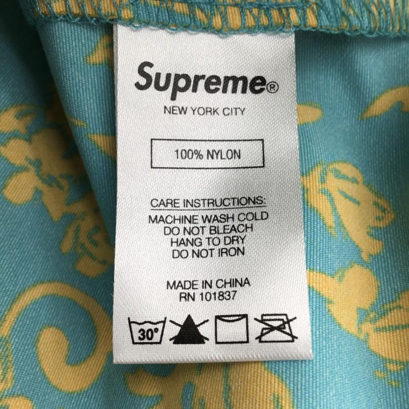 シュプリーム Supreme パンツ ワークパンツ、ペインターパンツ 20SS Warm Up Pants in a Teal Floral pattern M 総柄 青 / ブルー / X 橙 / オレンジ /  メンズ USED 古着 中古 10150832