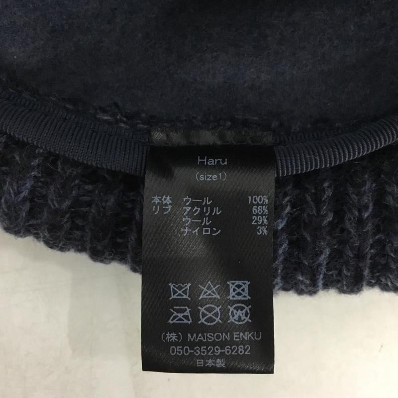 古着 USED 帽子 ニット帽 chisaki ロールキャップ HARU 無地 紺 / ネイビー /  レディース USED 古着 中古 10143990