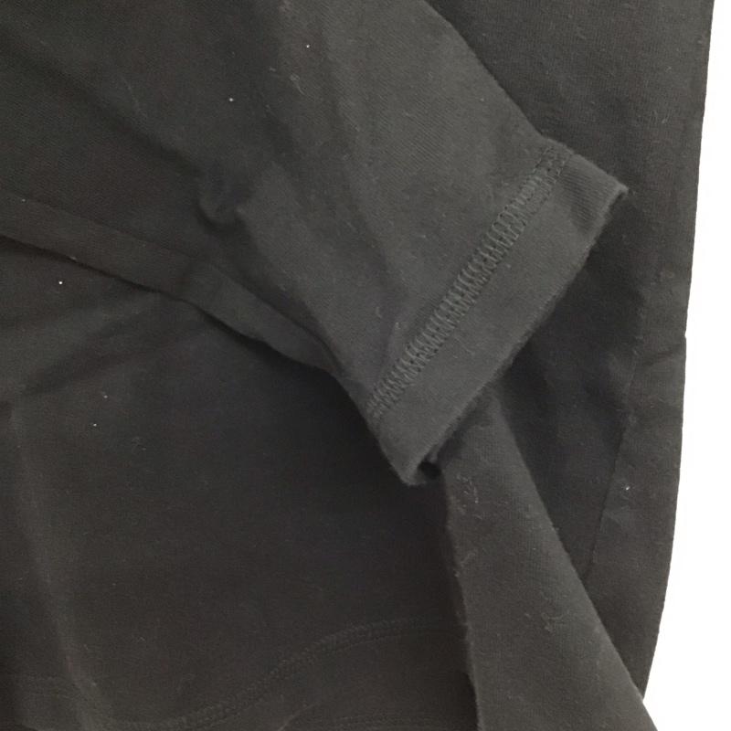 バーバリーブラックレーベル BURBERRY BLACK LABEL カットソー 長袖 長袖カットソー プリントカットソー クルーネック 2 ロゴ、文字 黒 / ブラック /  メンズ USED 古着 中古 10128646