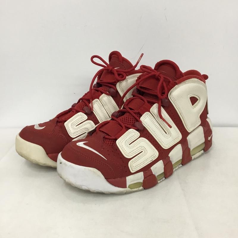 ナイキ NIKE スニーカー スニーカー 902290 600 AIR MORE UPTEMPO SUPREME 27cm 27.0cm ロゴ、文字 赤 / レッド / X 白 / ホワイト /  メンズ USED 古着 中古 10143658