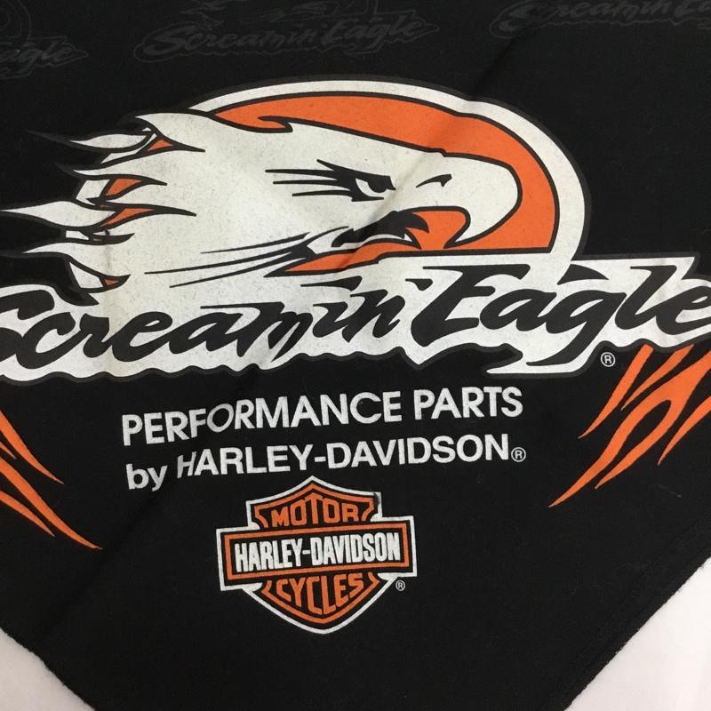 ハーレーダビッドソン Harley-Davidson ファッション小物 バンダナ 大判バンダナ 2006年 ロゴ、文字 黒 / ブラック / X 白 / ホワイト / X 橙 / オレンジ /  メンズ USED 古着 中古 10129101