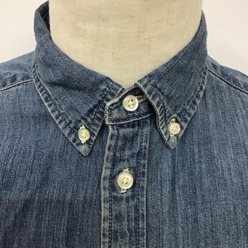 ポロラルフローレン POLO RALPH LAUREN シャツ、ブラウス 長袖 長袖シャツ デニムシャツ カラーシャツ XL 無地 インディゴ / インディゴ /  メンズ USED 古着 中古 10127653
