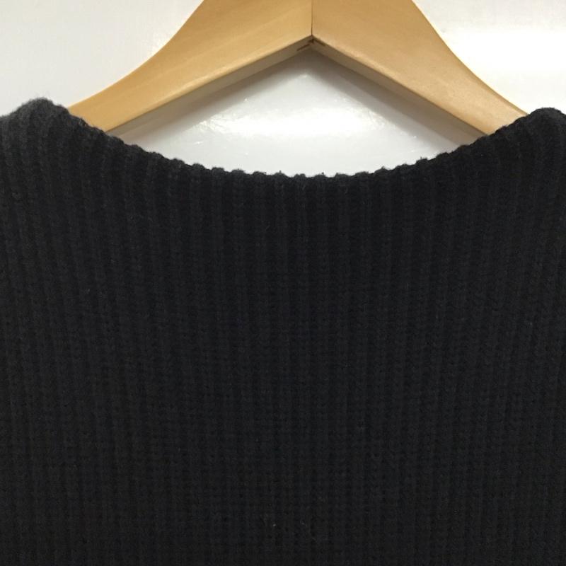 ムルーア MURUA ニット、セーター 長袖 長袖ニットカットソー セーター FREE 無地 黒 / ブラック /  レディース USED 古着 中古 10145482