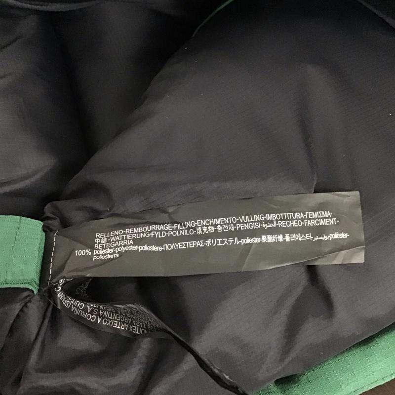 ザラ ZARA ジャケット、上着 ジャンパー、ブルゾン ジップアップジャケット ナイロンジャケット アウター ダウンジャケット S ロゴ、文字 緑 / グリーン /  メンズ USED 古着 中古 10144288