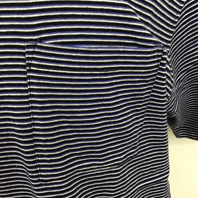 ステューシー STUSSY Tシャツ 半袖 半袖カットソー プリントTシャツ クルーネックカットソー XL ボーダー柄 マルチカラー / マルチカラー /  メンズ USED 古着 中古 10125473