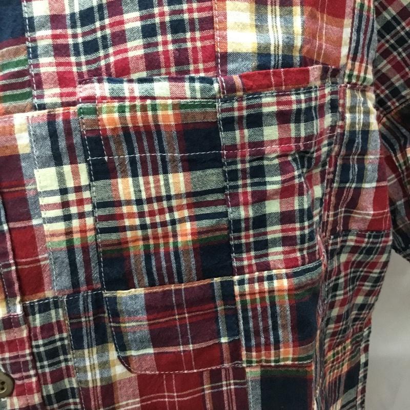 エディーバウアー Eddie Bauer シャツ、ブラウス 半袖 034-9894 ボタンダウン M チェック マルチカラー / マルチカラー /  メンズ USED 古着 中古 10111583