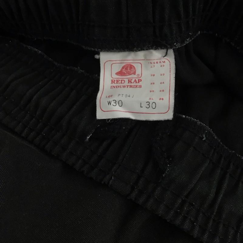レッドキャップ RED KAP パンツ ワークパンツ、ペインターパンツ ワークパンツ ワイドパンツ カジュアルパンツ 30インチ 無地 黒 / ブラック /  メンズ USED 古着 中古 10148104