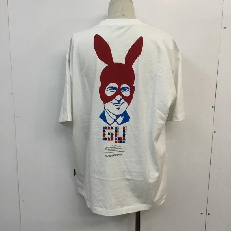 ジーユー GU Tシャツ 半袖 ビッググラフィックT2 UNDERCOVER XL プリント 白 / ホワイト /  メンズ USED 古着 中古 10052487