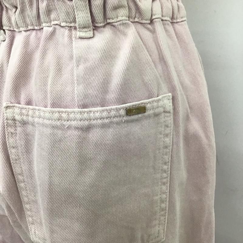 ザラ ZARA パンツ デニム、ジーンズ 5862 152 656 ワイドパンツ テーパード 無地 桃 / ピンク /  レディース USED 古着 中古 10109720