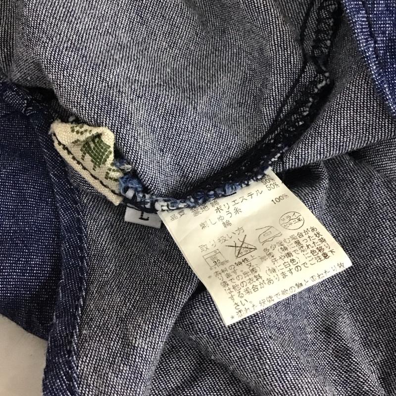 チチカカ TITICACA シャツ、ブラウス 長袖 EWMCA027-L デニムシャツ L 刺繍 インディゴ / インディゴ /  レディース USED 古着 中古 10114952