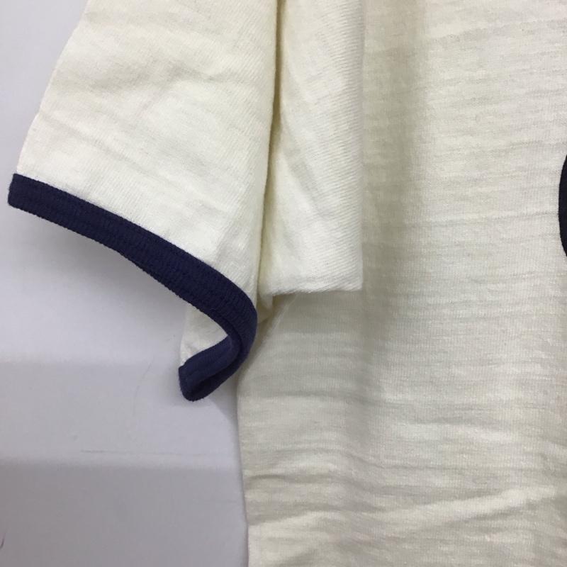 ウエアハウス WAREHOUSE Tシャツ 半袖 半袖カットソー プリントTシャツ クルーネックカットソー XL ロゴ、文字 白 / ホワイト /  メンズ USED 古着 中古 10128649