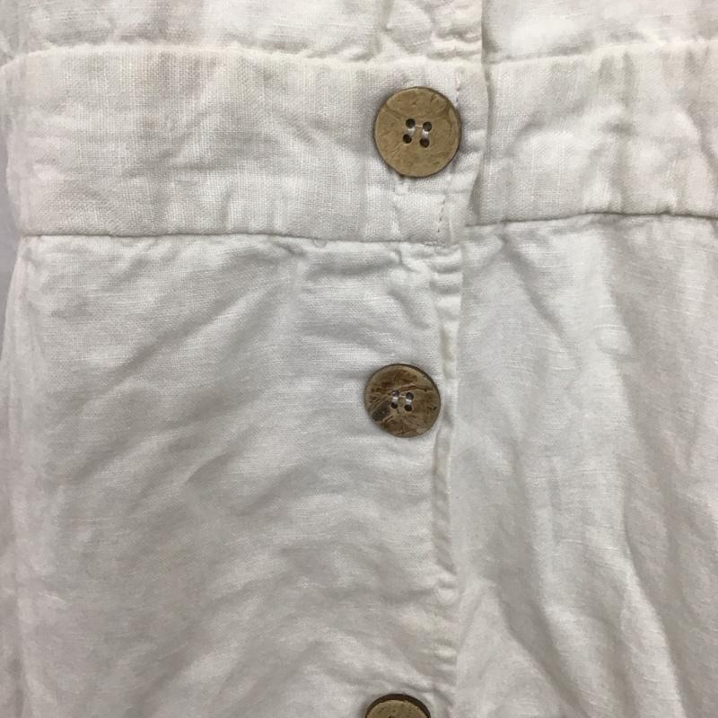 ザラ ZARA ワンピース ロングスカート M 無地 白 / ホワイト /  レディース USED 古着 中古 10128926