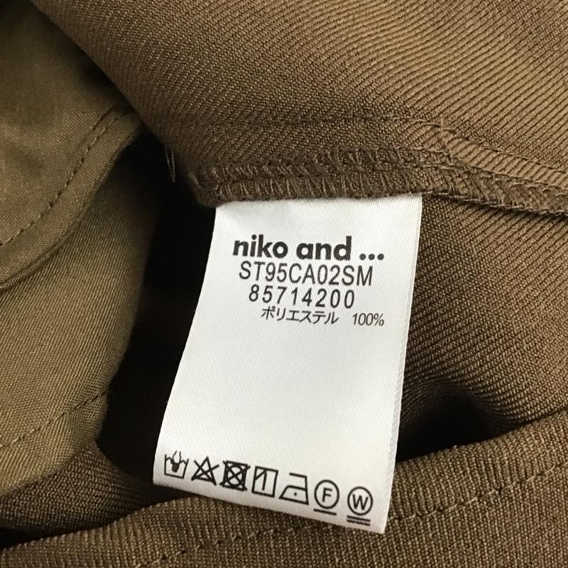 ニコアンド niko and... シャツ、ブラウス 長袖 ST95CA02SM ウーリッシュフラノCPOシャツ 無地 茶 / ブラウン /  レディース USED 古着 中古 10132788