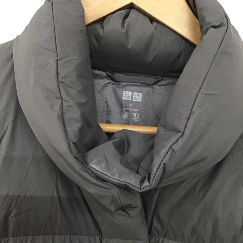 ユニクロ UNIQLO ジャケット、上着 ダウンジャケット 211-461276 パウダーソフトダウンジャケット L 無地 灰 / グレー /  レディース USED 古着 中古 10146649