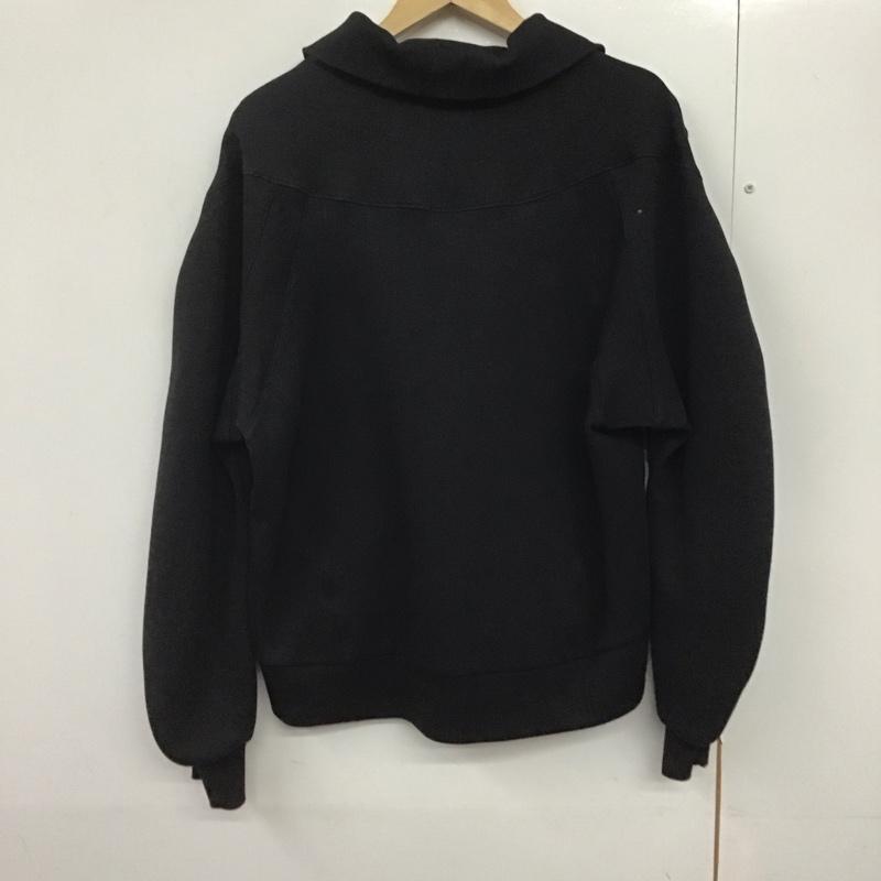 アディダス adidas トレーナー 長袖 JN9983 LUXFLOW スポーツ ハーフジップ スペーサースエットシャツ M 無地 黒 / ブラック /  レディース USED 古着 中古 10142888