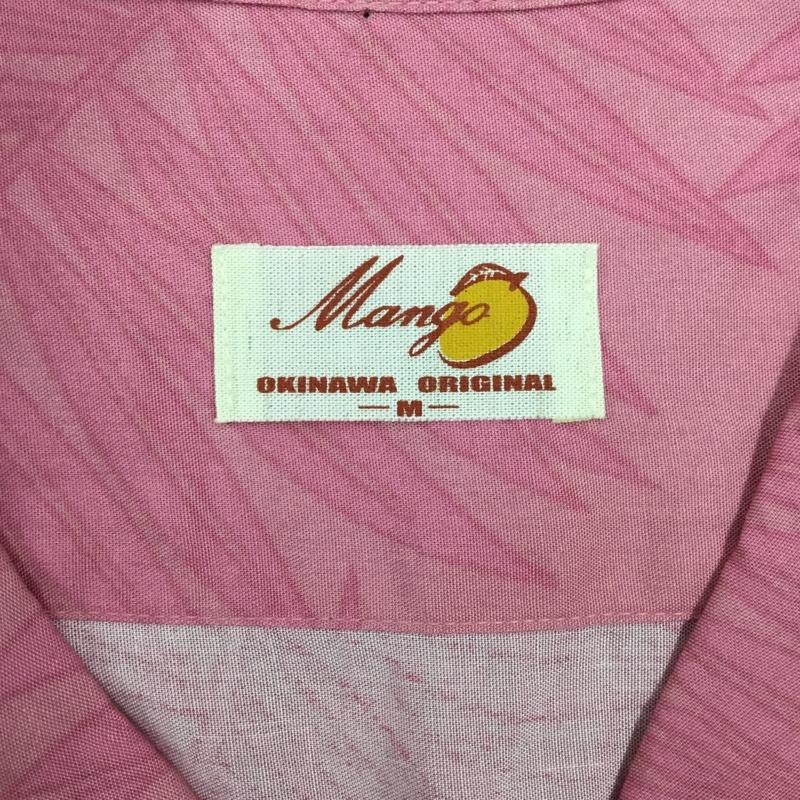マンゴ MANGO シャツ、ブラウス 半袖 アロハシャツ M プリント 桃 / ピンク /  メンズ USED 古着 中古 10108731