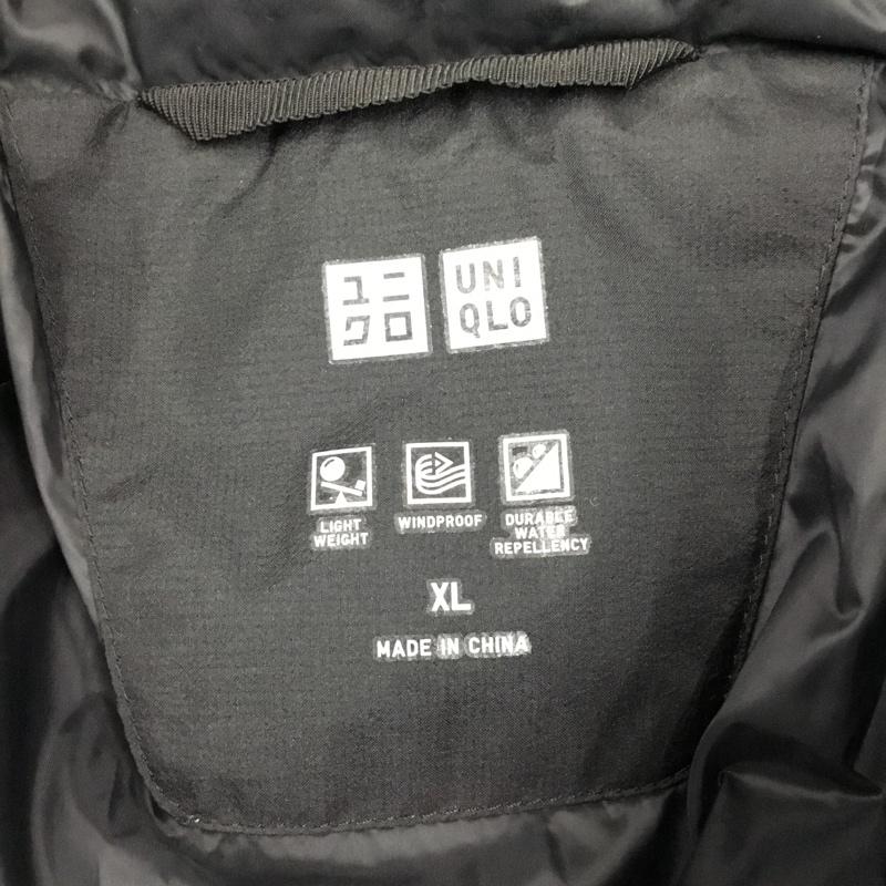 ユニクロ UNIQLO ジャケット、上着 ダウンジャケット 311-409330 シームレスダウンパーカ XL 無地 黒 / ブラック /  メンズ USED 古着 中古 10108958