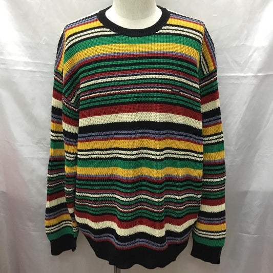 シュプリーム Supreme ニット、セーター 長袖 20aw StaticSweater ニット セーター ボーダー 長袖ニットカットソー L ボーダー柄 マルチカラー / マルチカラー /  メンズ USED 古着 中古 10114800