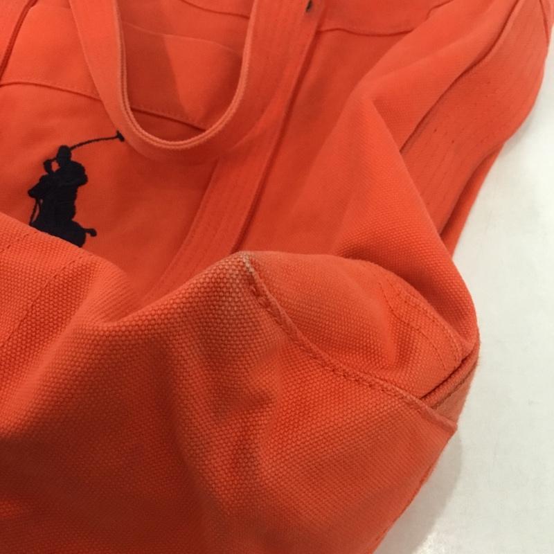 ポロラルフローレン POLO RALPH LAUREN トートバッグ トートバッグ ビッグポニー キャンバス 刺繍 橙 / オレンジ /  メンズ USED 古着 中古 10140205