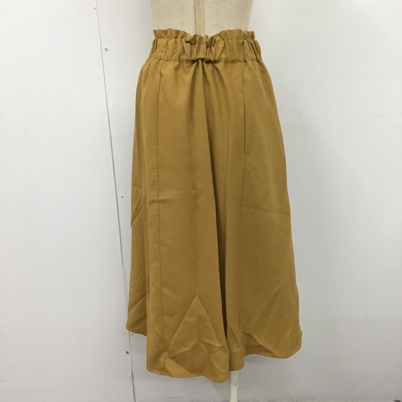 マジェスティックレゴン MAJESTIC LEGON スカート ロングスカート 1086041110 サイドベルトフレアスカート ロングスカート フレアスカート M 無地 マスタード / マスタード /  レディース USED 古着 中古 10105551