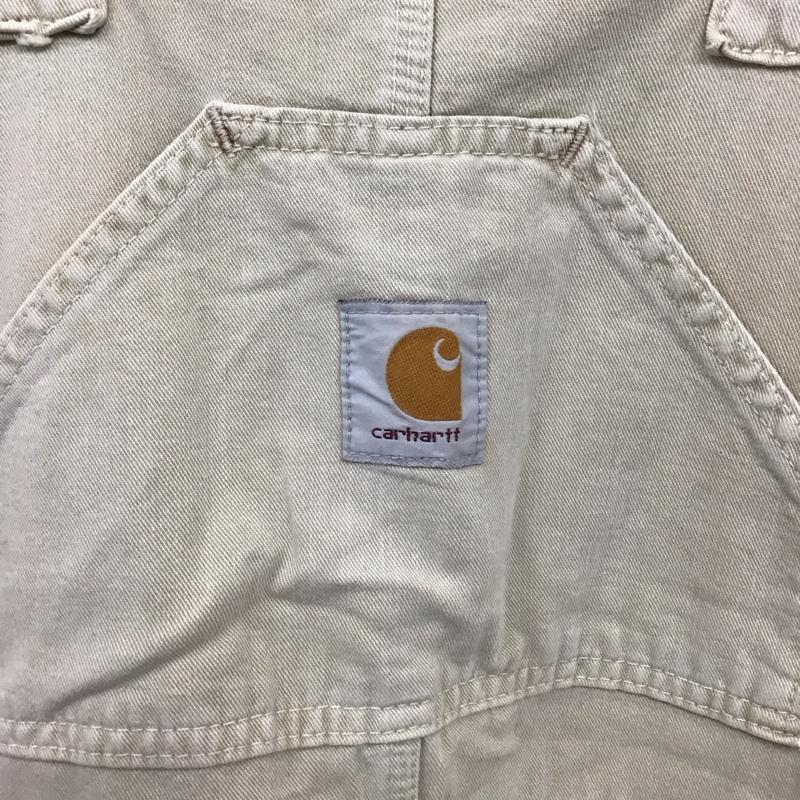 カーハート Carhartt サロペット・オーバーオール サロペット、オーバーオール 0070 E520-0711 コットン 日本製 34×34 ロゴ、文字 ベージュ / ベージュ /  メンズ USED 古着 中古 10107646