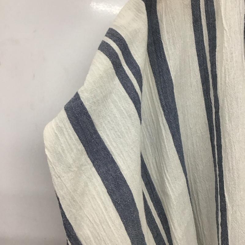 アメリカンラグシー AMERICAN RAG CIE ワンピース ロングスカート AMR-dms-L171-OP076 Vネック FREE ストライプ 白 / ホワイト / X 紺 / ネイビー /  レディース USED 古着 中古 10142276