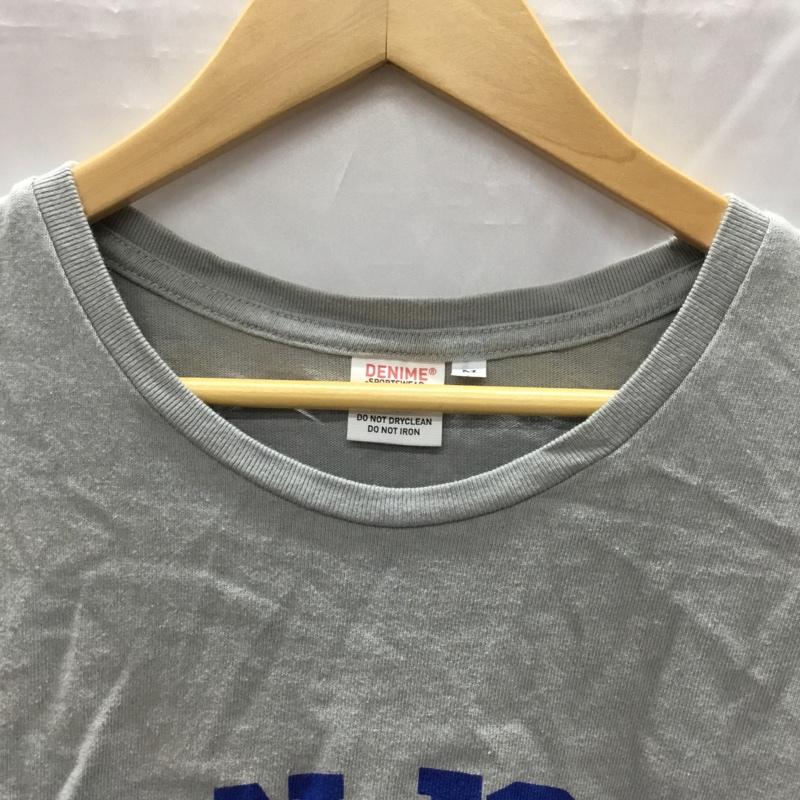 ドゥニーム Denime Tシャツ 長袖 M プリント 灰 / グレー /  メンズ USED 古着 中古 10110679