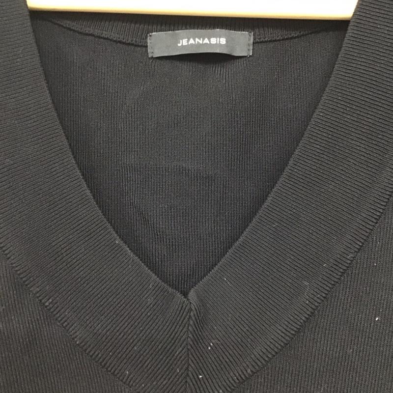 ジーナシス JEANASIS ベスト ベスト JS063389SB 14GソウバリVベスト FREE 無地 黒 / ブラック /  レディース USED 古着 中古 10134651