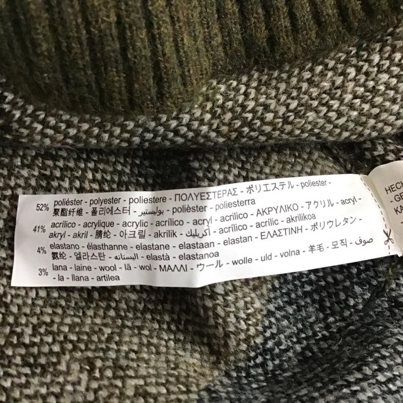 ザラ ZARA ニット、セーター 長袖 長袖ニットカットソー ニット セーター クルーネックニット M プリント マルチカラー / マルチカラー /  メンズ USED 古着 中古 10118302