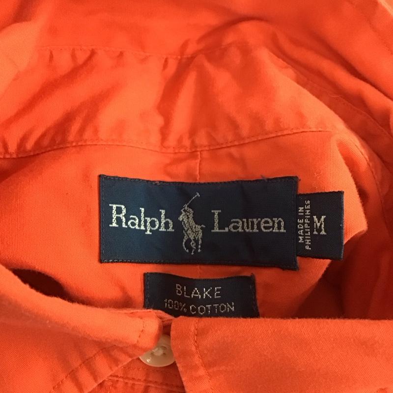 ラルフローレン RALPHLAUREN シャツ、ブラウス 半袖 半袖シャツ カラーシャツ 半袖カットソー 無地シャツ M ロゴ、文字 赤 / レッド /  メンズ USED 古着 中古 10109567