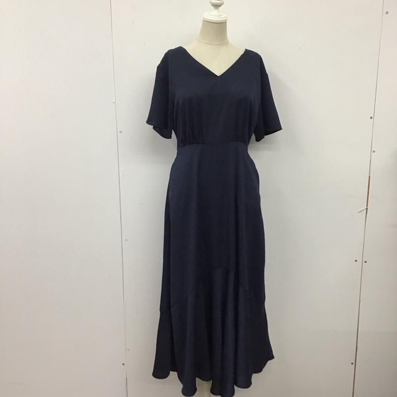 アパートバイローリーズ apart by lowrys ワンピース ロングスカート AP271012TK Vネック 半袖 FREE 無地 紺 / ネイビー /  レディース USED 古着 中古 10115502