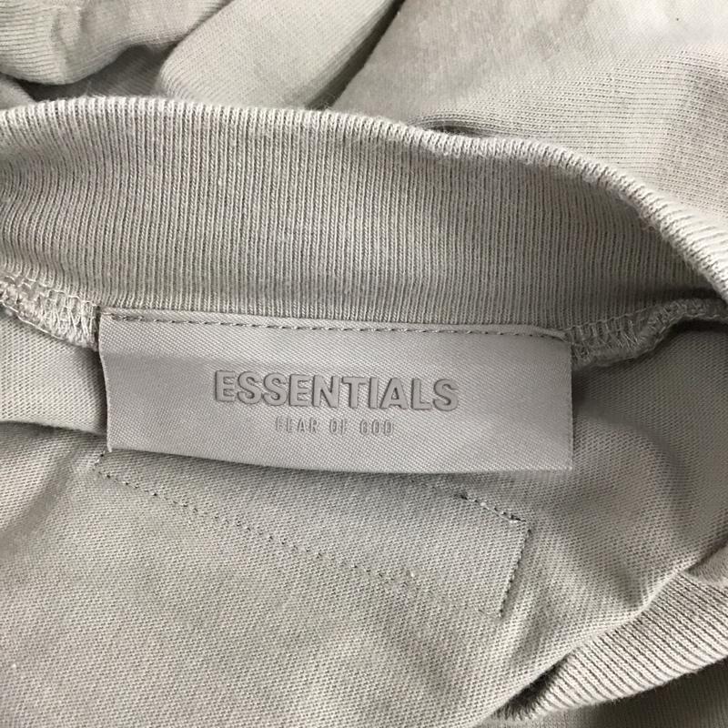エッセンシャルズ ESSENTIALS Tシャツ 半袖 半袖カットソー プリントTシャツ クルーネックカットソー XXS ロゴ、文字 ベージュ / ベージュ /  メンズ USED 古着 中古 10126723