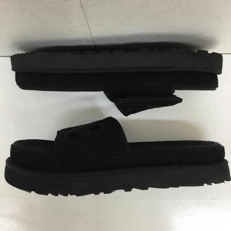 アグ UGG サンダル サンダル 23.5cm ロゴ、文字 黒 / ブラック /  レディース USED 古着 中古 10133952