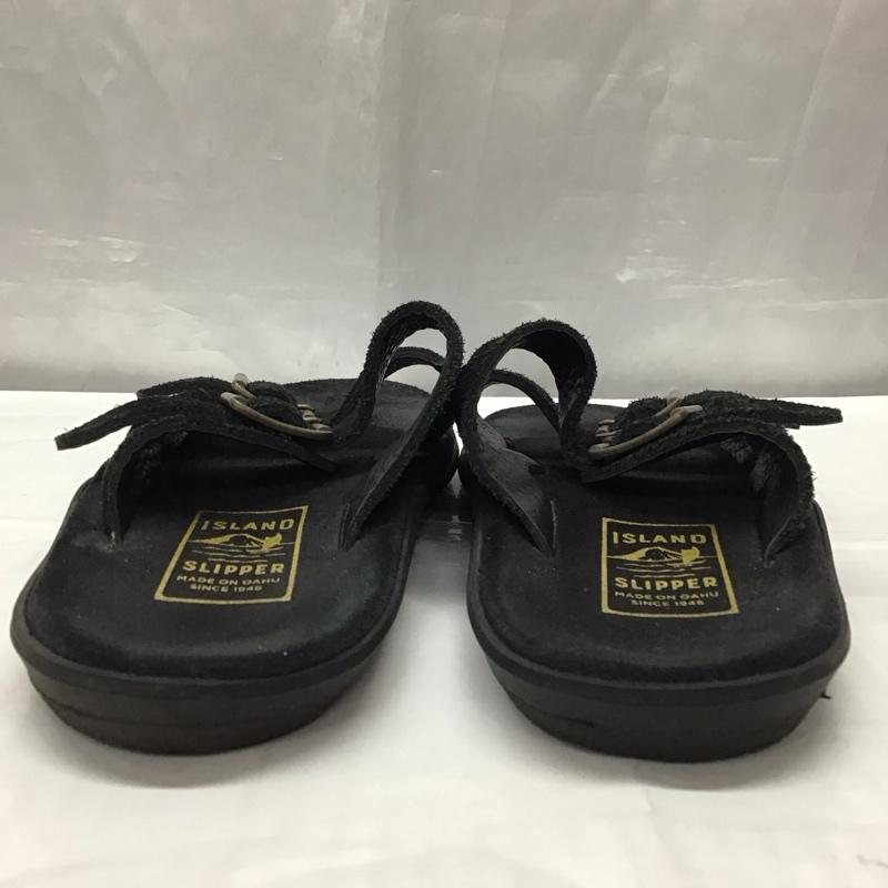 アイランドスリッパ ISLAND SLIPPER サンダル サンダル ダブルストラップ 無地 黒 / ブラック /  メンズ USED 古着 中古 10116052