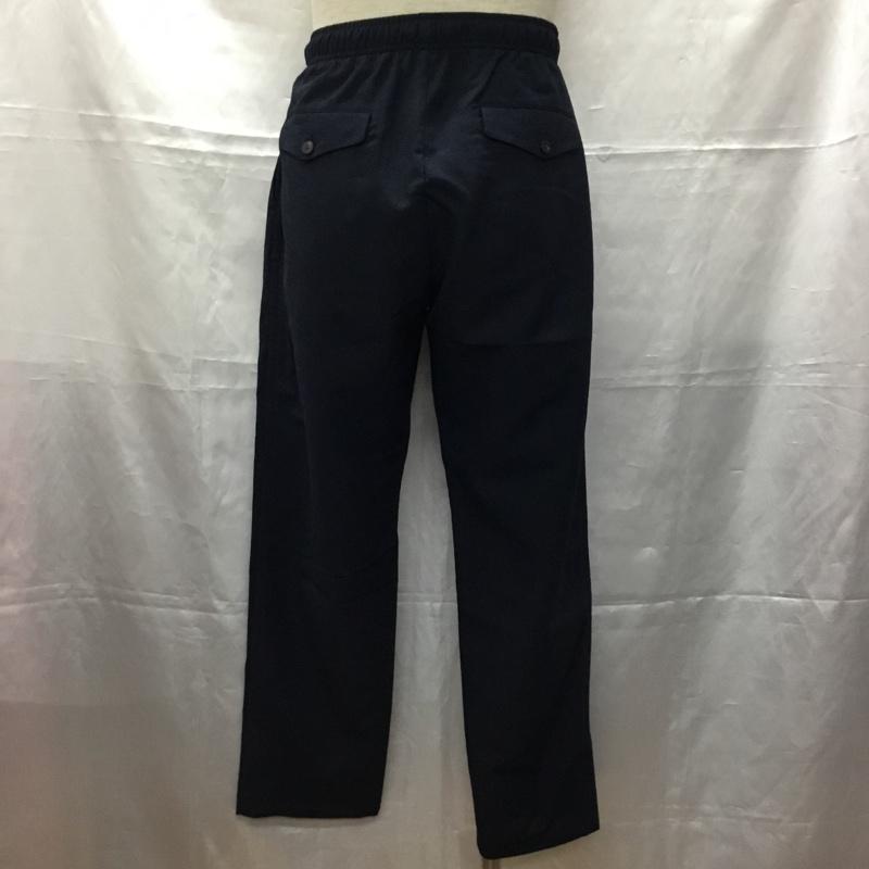 ユナイテッドアローズ N.J.B for UNITED ARROWS パンツ スラックス スラックスパンツ ワイドパンツ カジュアルパンツ ウエストゴム L 無地 紺 / ネイビー /  メンズ USED 古着 中古 10109422