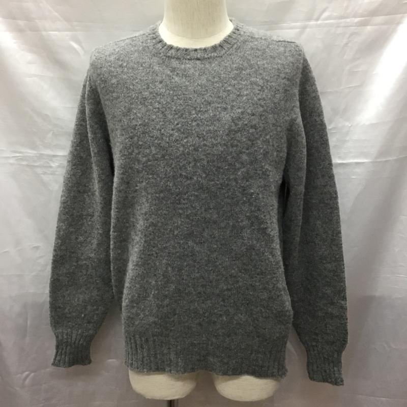 古着 USED ニット、セーター 長袖 長袖ニットカットソー ニット セーター クルーネックニット scottson 38 無地 灰 / グレー /  メンズ USED 古着 中古 10118631