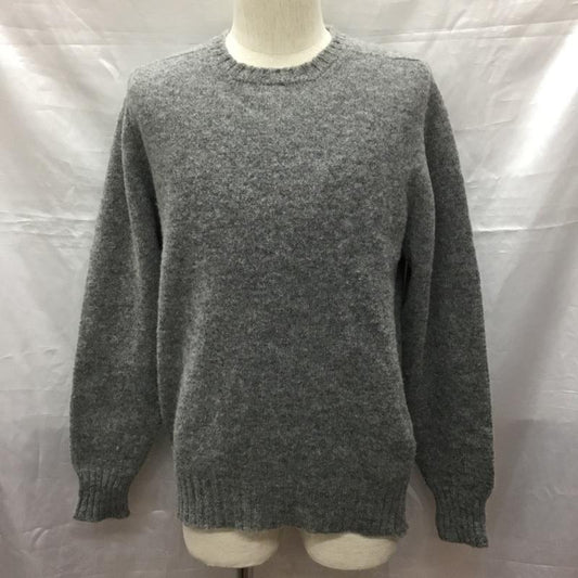 古着 USED ニット、セーター 長袖 長袖ニットカットソー ニット セーター クルーネックニット scottson 38 無地 灰 / グレー /  メンズ USED 古着 中古 10118631