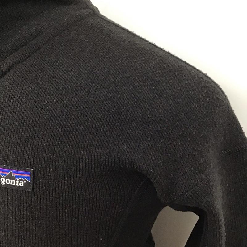 パタゴニア patagonia ジャケット、上着 ジャンパー、ブルゾン 25970fa16 ジップアップジャケット フリースジャケット アウター XS ロゴ、文字 黒 / ブラック /  メンズ USED 古着 中古 10120057