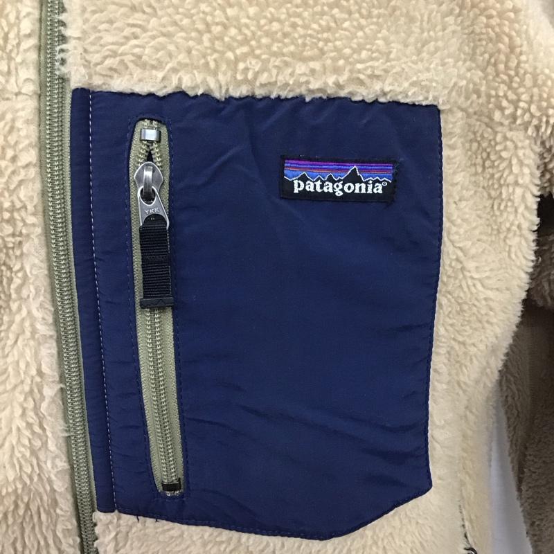 パタゴニア patagonia ジャケット、上着 ジャケット、ブレザー ジップアップジャケット フリースジャケット アウター S ロゴ、文字 ベージュ / ベージュ /  メンズ USED 古着 中古 10122754