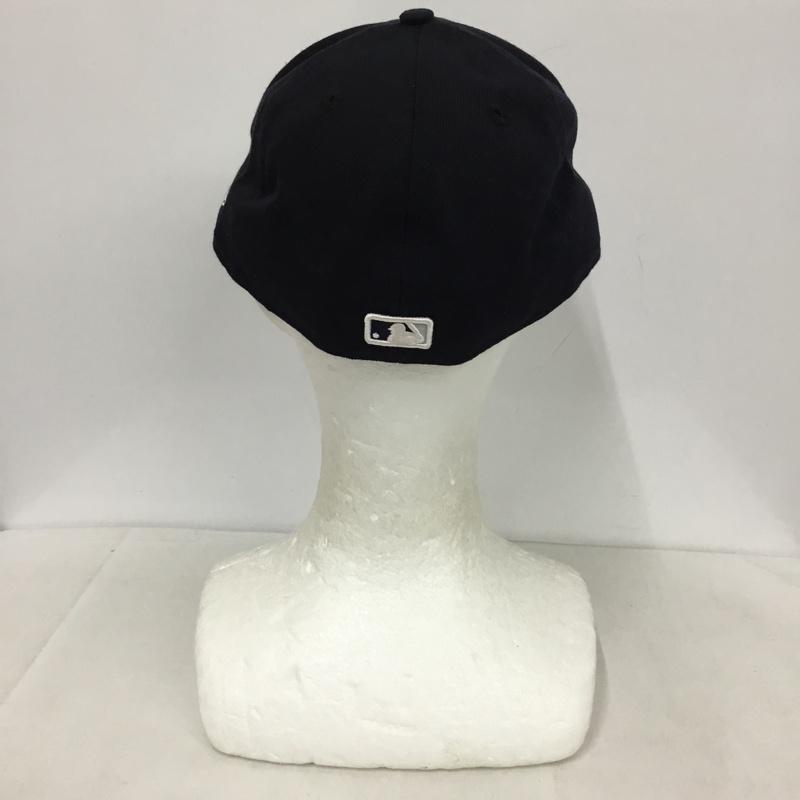 ニューエラ NEW ERA 帽子 キャップ NY ニューヨークヤンキース 59FIFTY 58.7cm ロゴ、文字 紺 / ネイビー /  メンズ USED 古着 中古 10145789