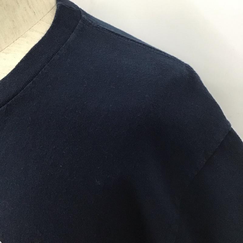 テンダーロイン TENDERLOIN Tシャツ 半袖 半袖カットソー プリントTシャツ クルーネックカットソー L プリント 紺 / ネイビー /  メンズ USED 古着 中古 10109805